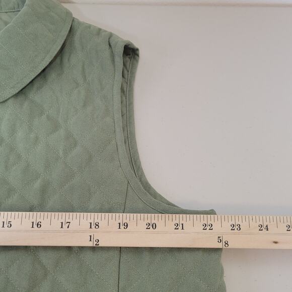 Cabela's Womens Quilted Button Up Vest Size XL/REG Sage‎ Green - Picture 9 of 10